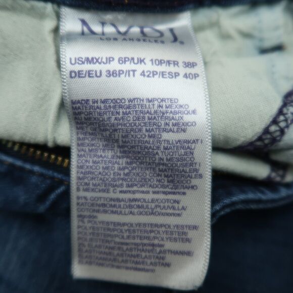 Not Your Daughters Jeans NYDJ Womens Size 6P Mid-Rise Wide Cuff Capri 21" Inseam - Picture 12 of 16